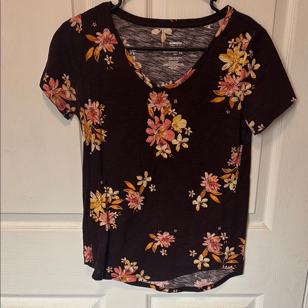 Sonoma Black and Orange Short Sleeve Tee